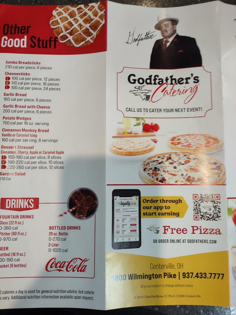Godfather's Pizza Menu-1